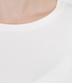 Jersey t-shirt with trim