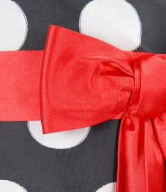 Elegant dress with dots print