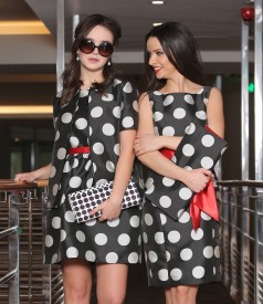 Elegant dress with dots print