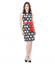 Elegant dress with dots print