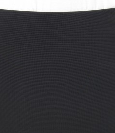 Thick elastic jersey pencil skirt