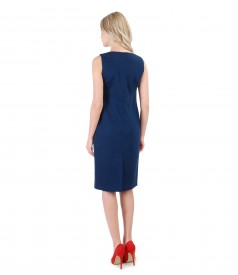 Textured cotton dress with pockets