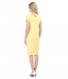 Casual dress with veil pockets