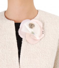 Elegant jacket with wool and alpaca loops