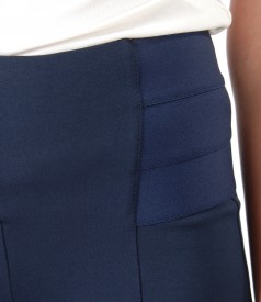 Ankle pants with elastic at the top