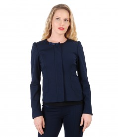 Elastic jersey jacket