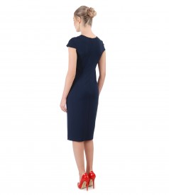 Midi elastic jersey dress