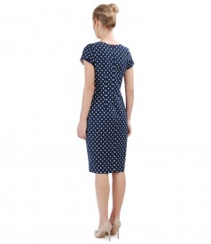 Elegant dress with elastic cotton