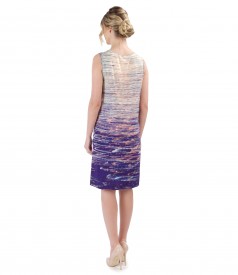 Jerse dress without sleeves