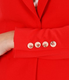 Office jacket made of elastic fabric