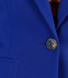 Office jacket made of elastic fabric