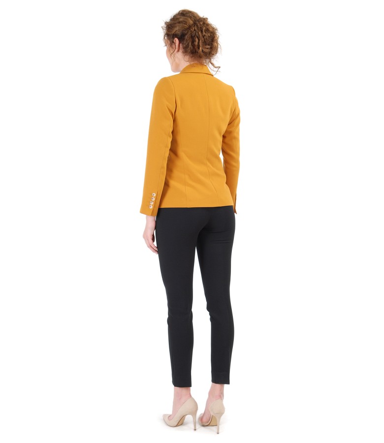 Elastic fabric jacket and pants