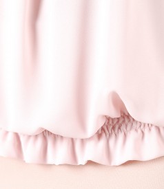 Elegant blouse with front folds