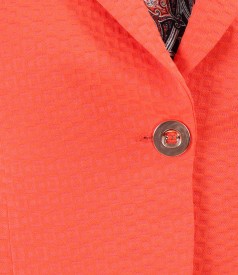 Office jacket made of textured cotton