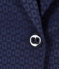 Office jacket made of textured fabric
