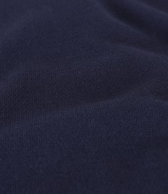 Office dress with contrast seam