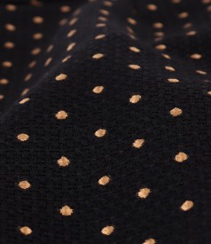 Office skirt made of printed cotton