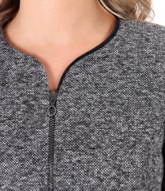 Office jacket with trimmings on the sleeves