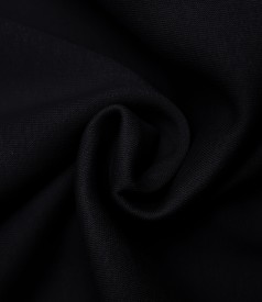 Blouse made of thick cotton with decorative stitching