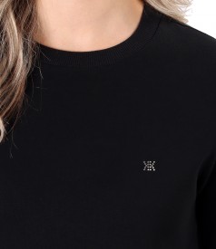 Sweatshirt dress made of thick cotton