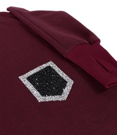 Sweatshirt dress made of thick cotton