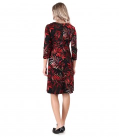 Elegant dress made of thick elastic jersey