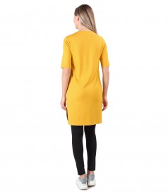 Casual dress made of elastic jersey