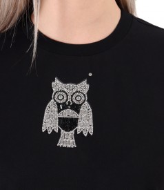 Sweatshirt dress made of cotton