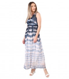 Long gradient veil dress