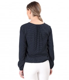Viscose blouse printed with dots
