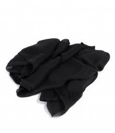 Natural silk voile wrap