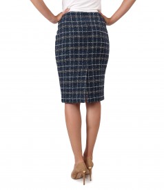 Office skirt made of curls with wool and alpaca