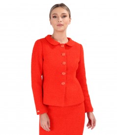 Elegant jacket made of wool and alpaca