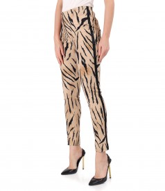 Elastic cotton pants