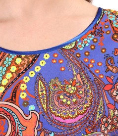 Digitally printed viscose blouse