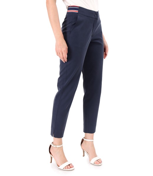 Ankle pants made of tencel with cotton