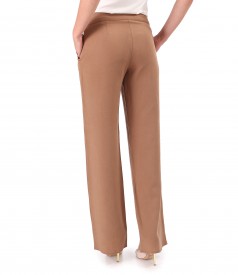 Casual tencel and linen pants in