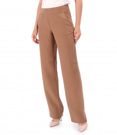 Casual tencel and linen pants in