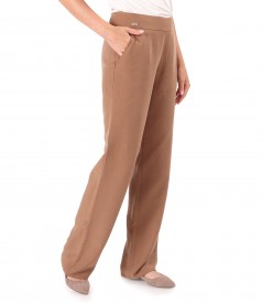 Casual tencel and linen pants in