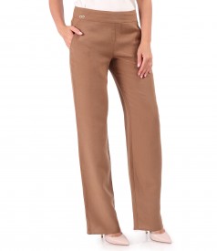 Casual tencel and linen pants in