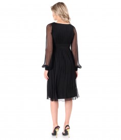 Elegant dress made of natural silk voile