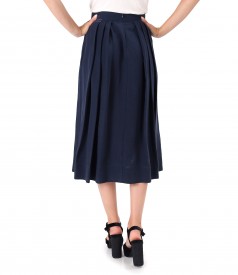 Elegant skirt made of tencel with linen