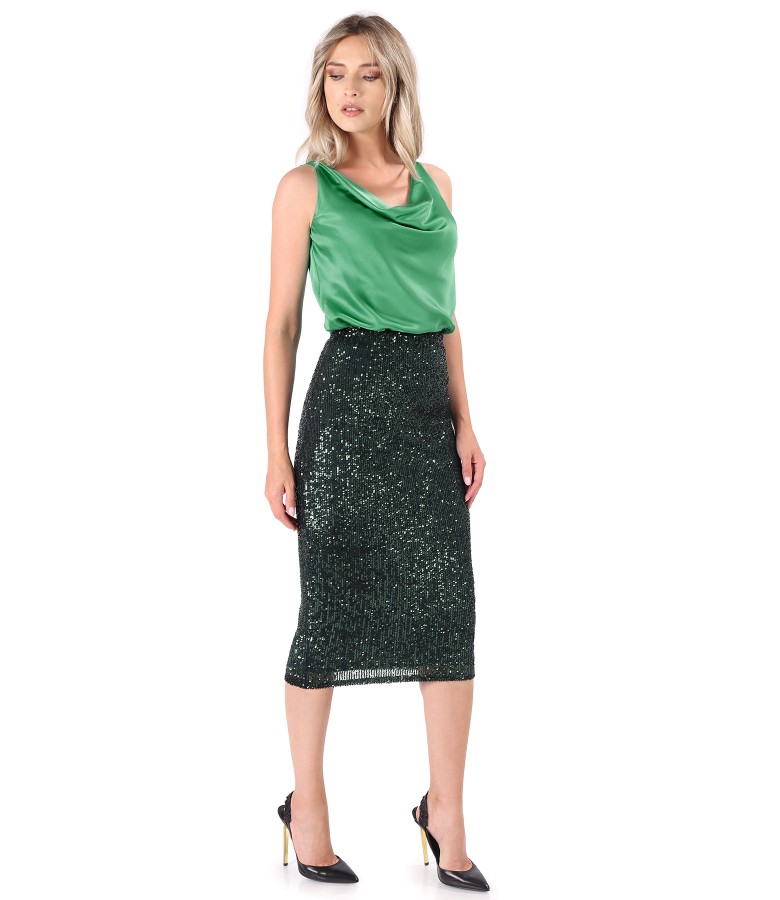 Sequin midi skirt clearance 00