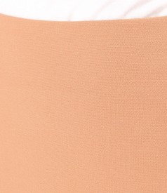 Elastic fabric office skirt