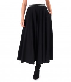 Long skirt made of elastic viscose jersey
