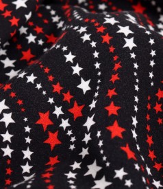 Viscose dress with white round collar