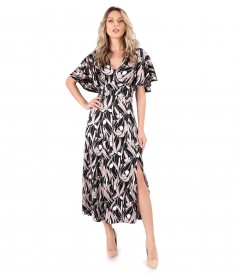 Elegant viscose satin dress