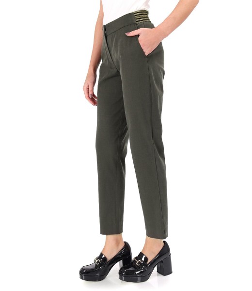 Pants made of tencel fabric with cotton