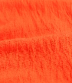 Midi viscose dress with ruffles