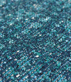 Office skirt made of curls with wool and lurex thread